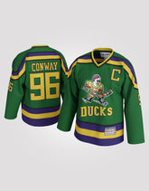 Charlie Conway #96 Mighty Ducks Green Hockey Jersey